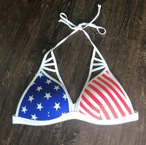 American flag bikini top